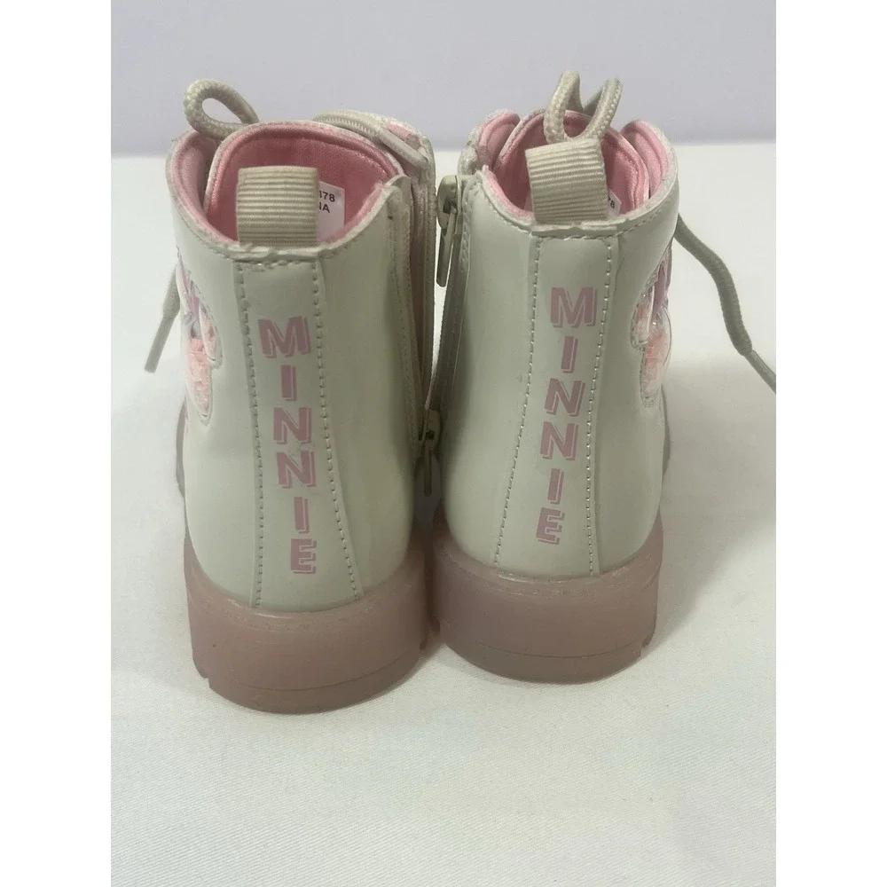 Disney‎ Lace Up Shoes For Girls Sz 9 Light Up Minnie Mouse